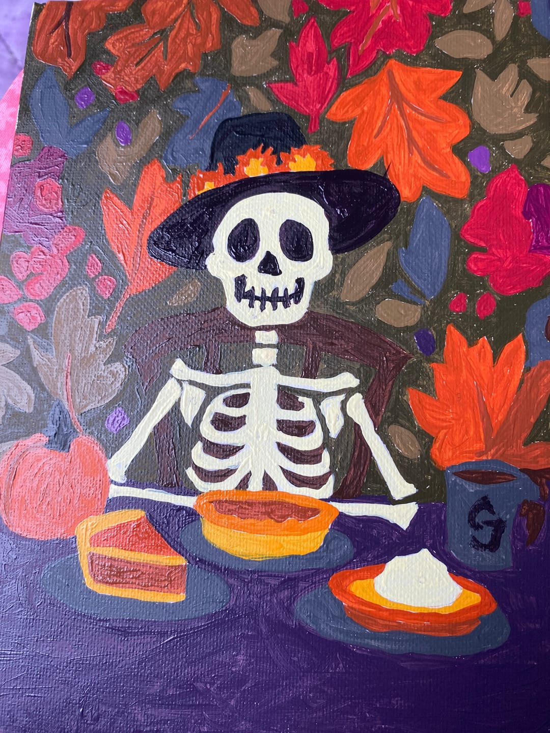Customer photo review of 6 Mini Paintings - Spooky Autumn Set