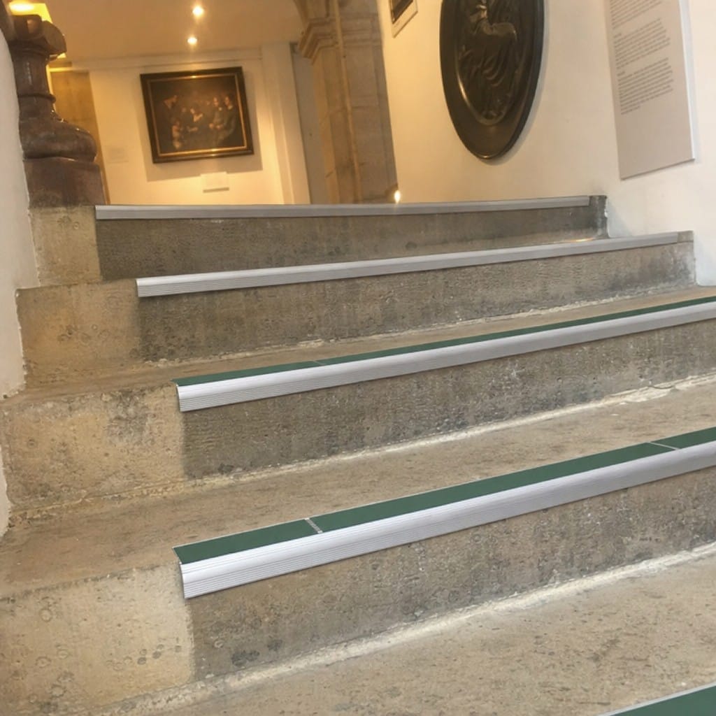 Customer photo review of Double Channel Stair Nosing 2.75m Rake Back 93mm Tread