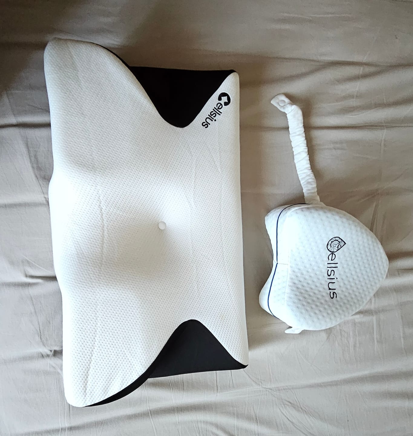 Customer photo review of Oreiller Papillon Cervical Cellsius - Le secret du dormeur latéral et dorsal