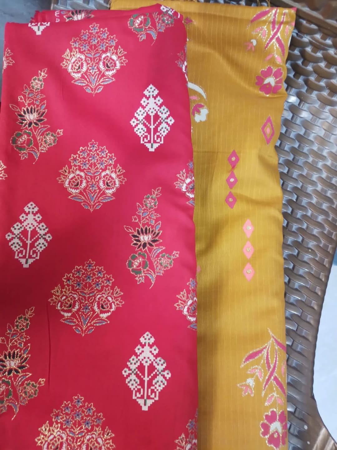 Customer photo review of Black Heritage — Printed Khaddar 2-Piece Unstitched Suit