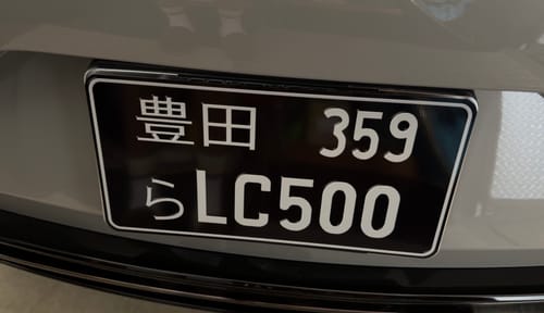 Customer photo review of Custom Japanese License Plate - Vanity & Magnetic Cover