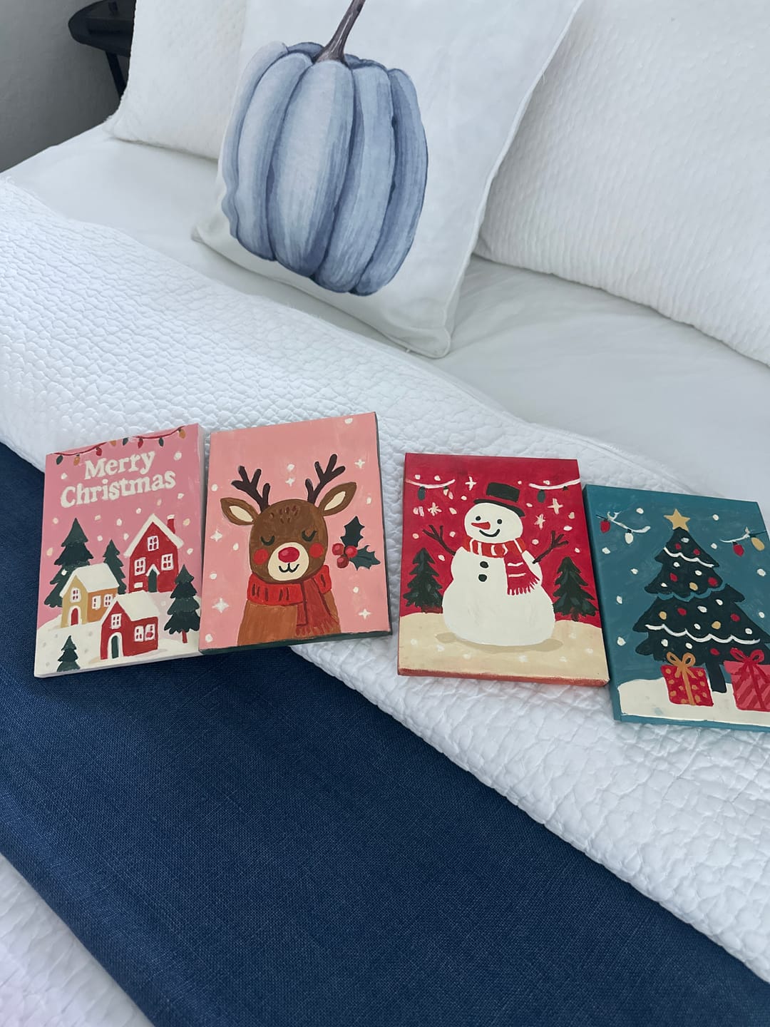 Customer photo review of 6 Mini Paintings - Classic Christmas Set