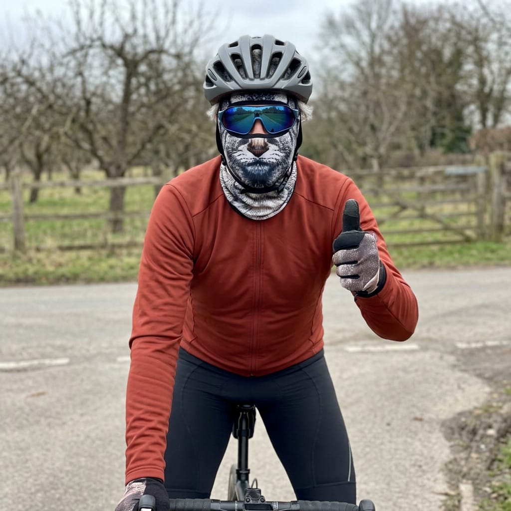 Customer photo review of Animal Masks for Winter Rides