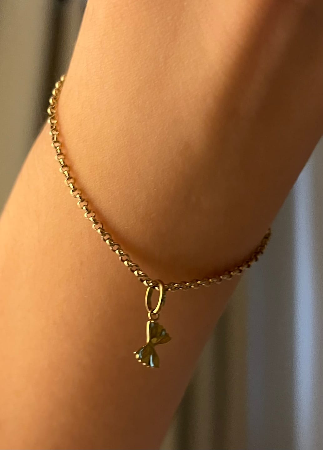 Customer photo review of Bow Pasta Charm