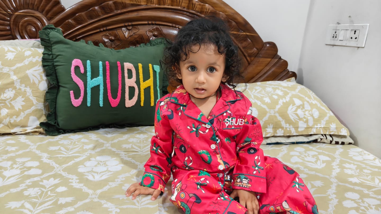 Customer photo review of Red Car Santa Night Suit
