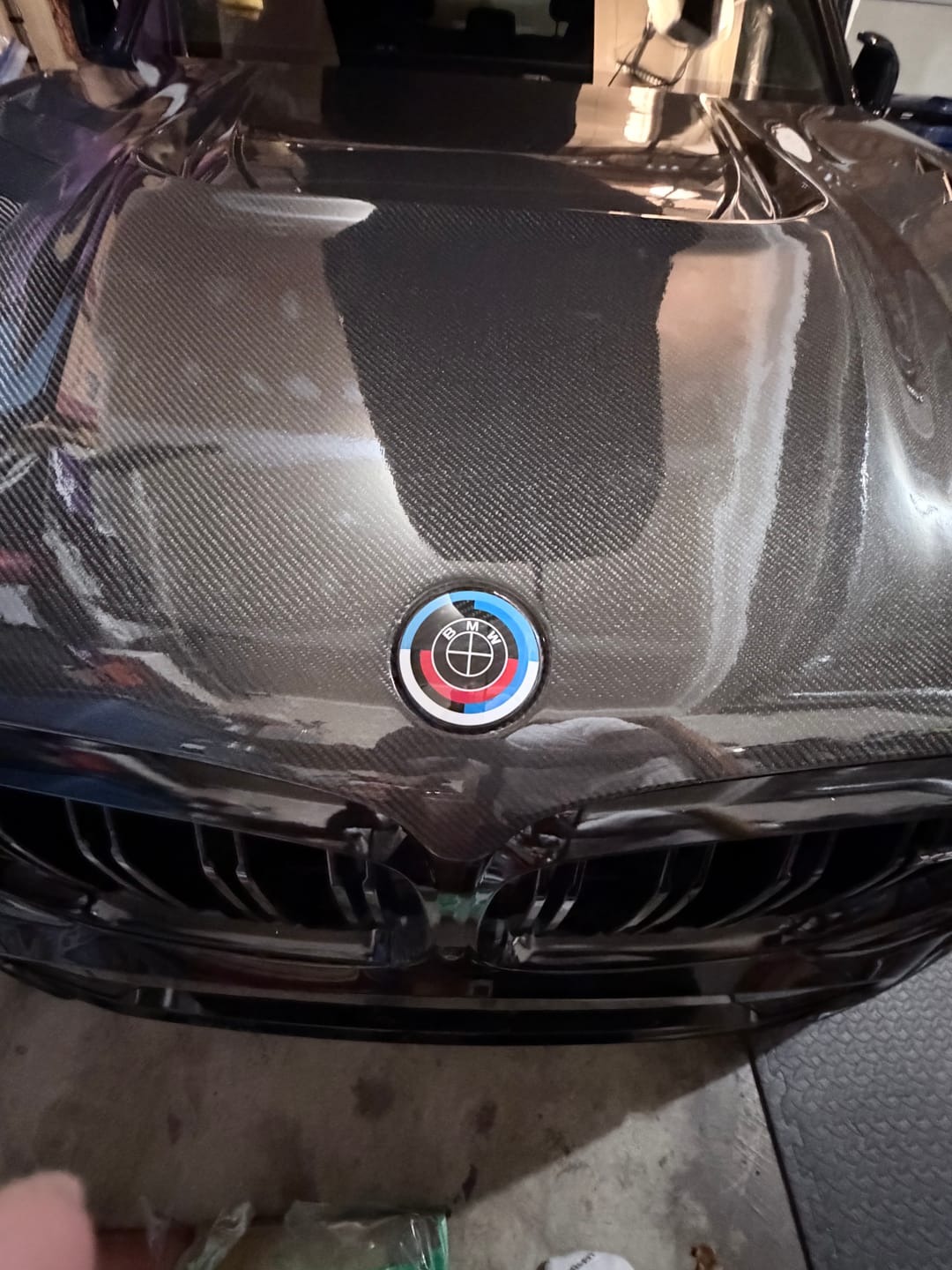 Customer photo review of BMW Carbon Fiber M 50 Year Anniversary Emblem Badges
