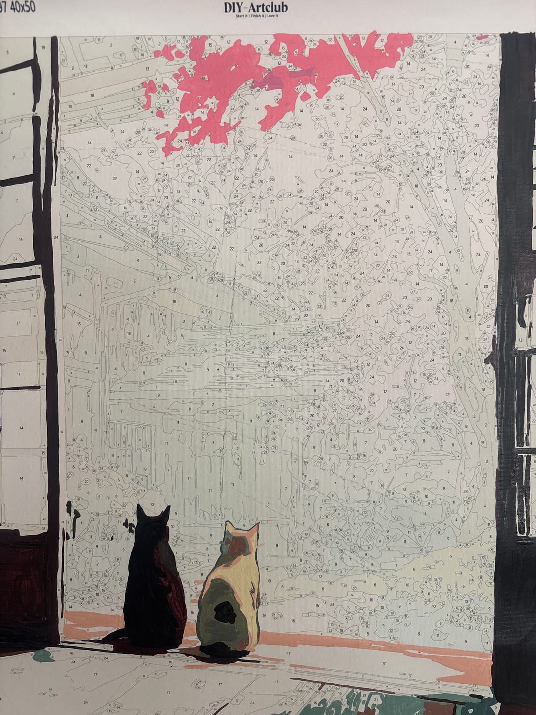 Customer photo review of Japanese stillness | Paint by Number