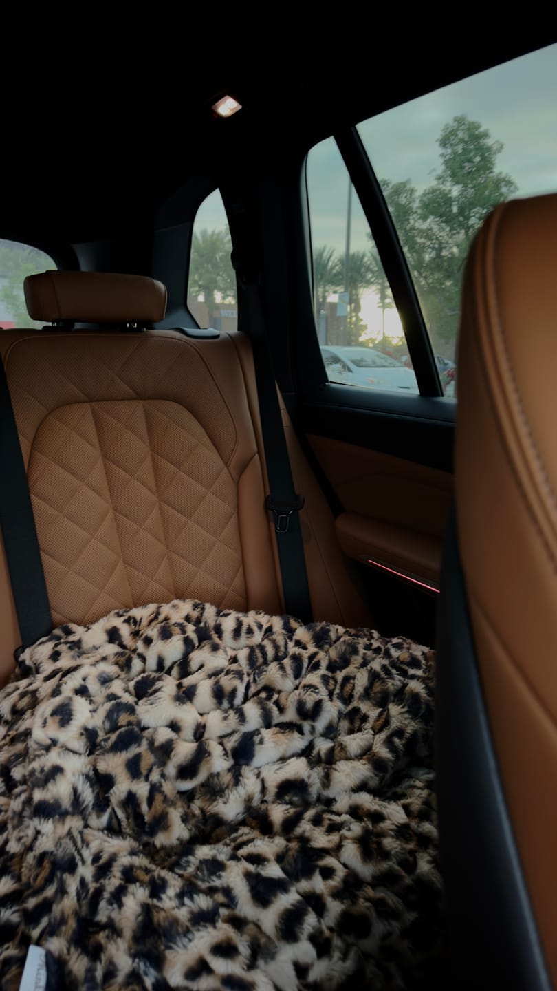 Customer photo review of Hugs Golden Leopard Blanket