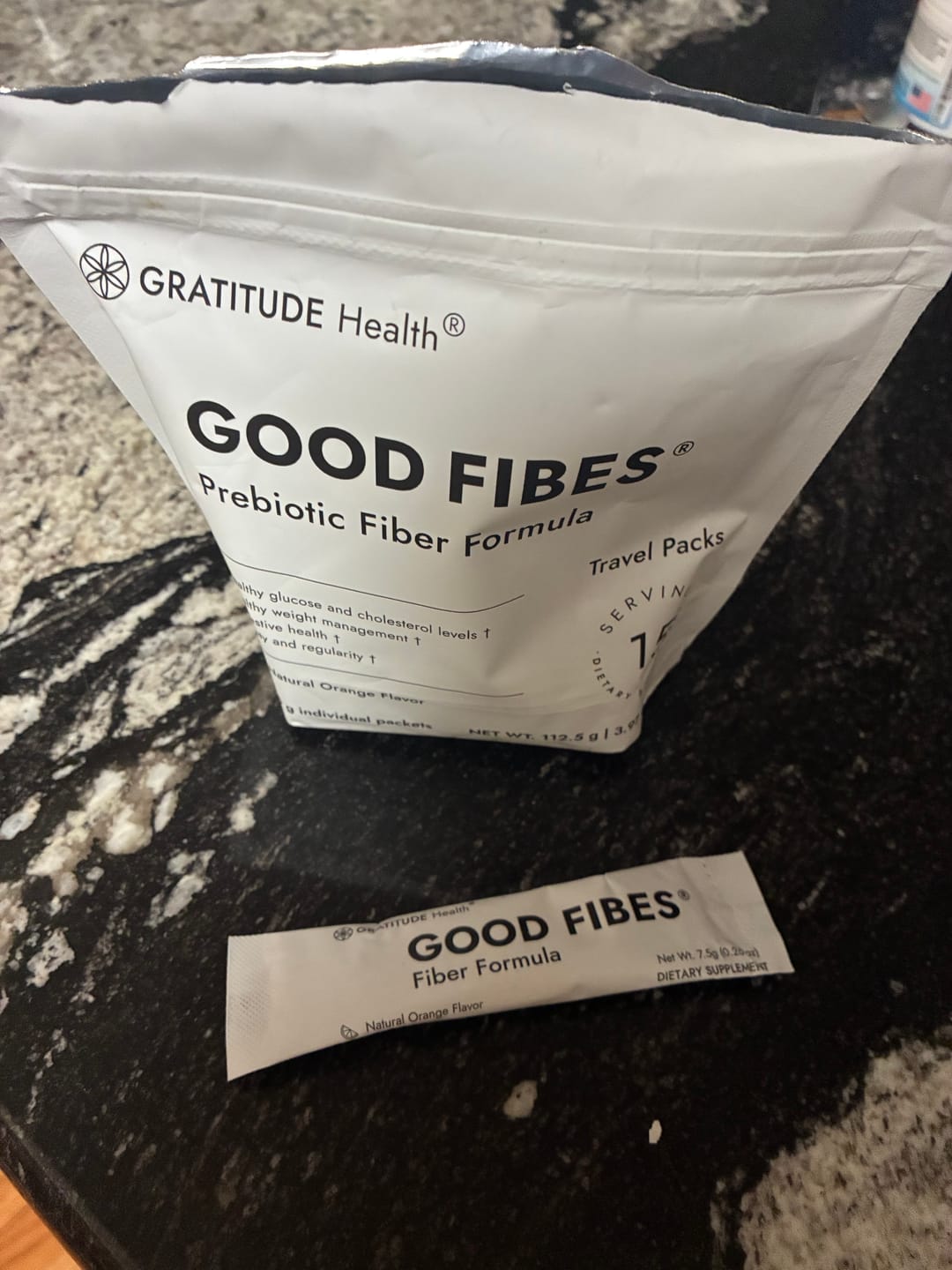 Customer photo review of GOOD FIBES® Travel Packs