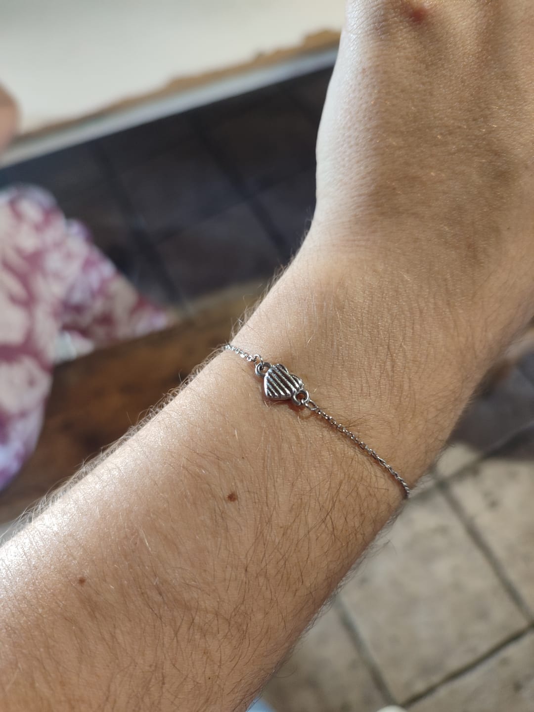 Customer photo review of Pulsera Corazón Relieve