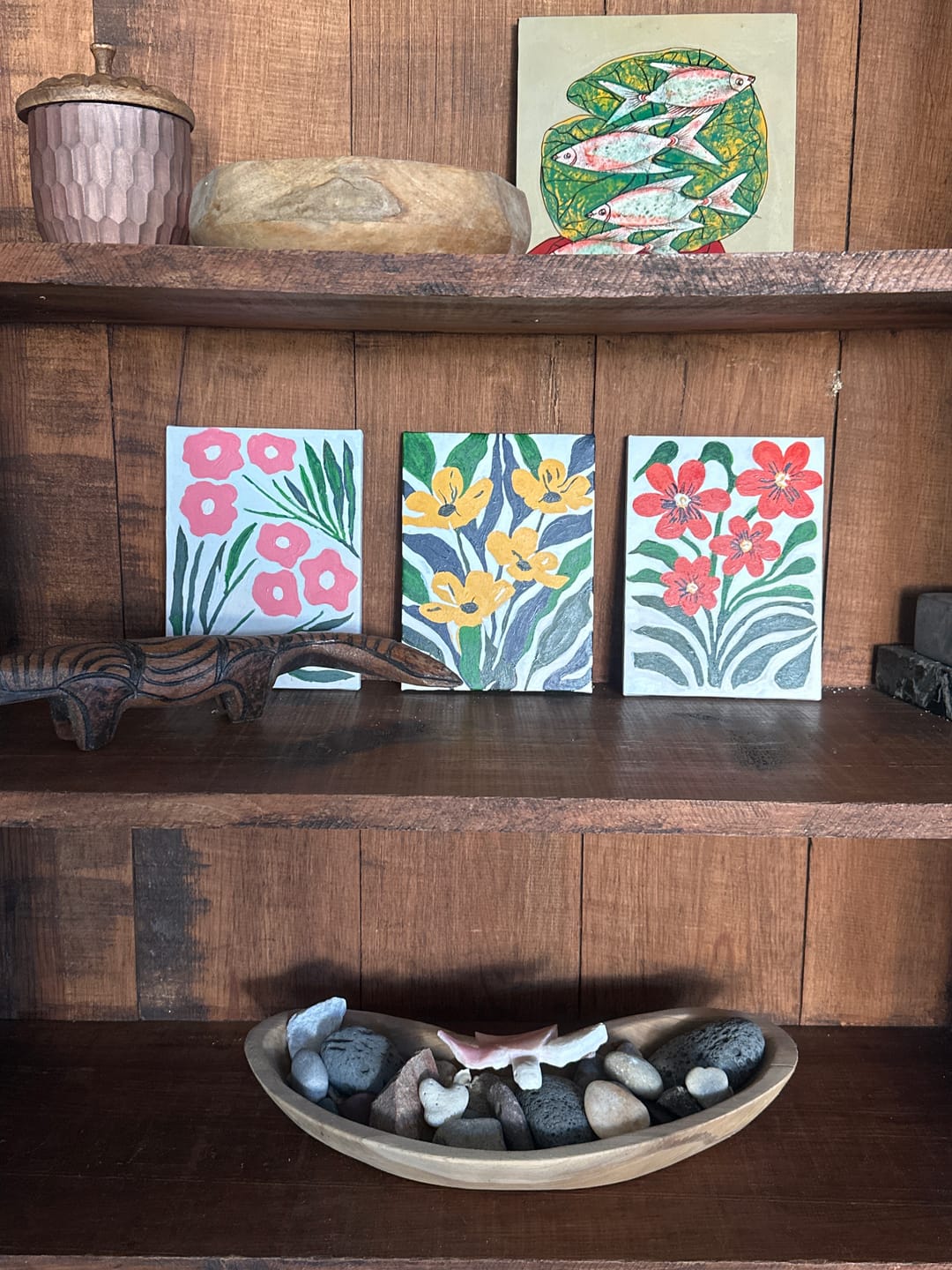 Customer photo review of 6 Mini Paintings - Gorgeous Flower Set