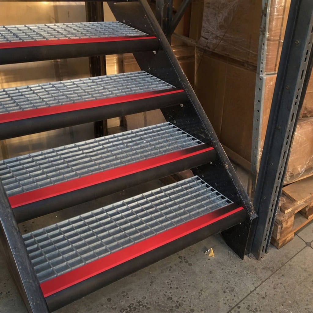Customer photo review of Single Channel Stair Nosing 70mm Tread Bullnose 2.44m