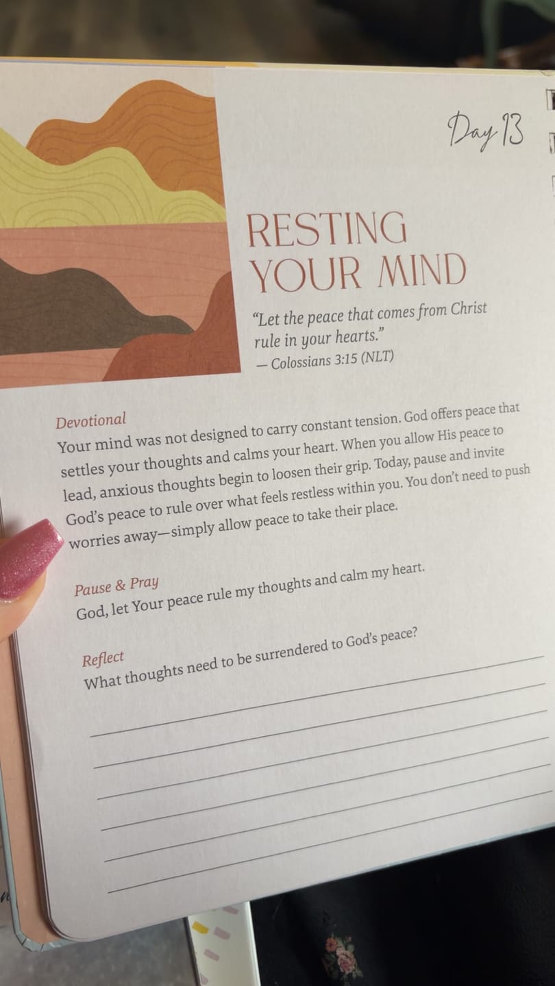 Customer photo review of Be Still: Word Search Devotional for Peace & Rest in God