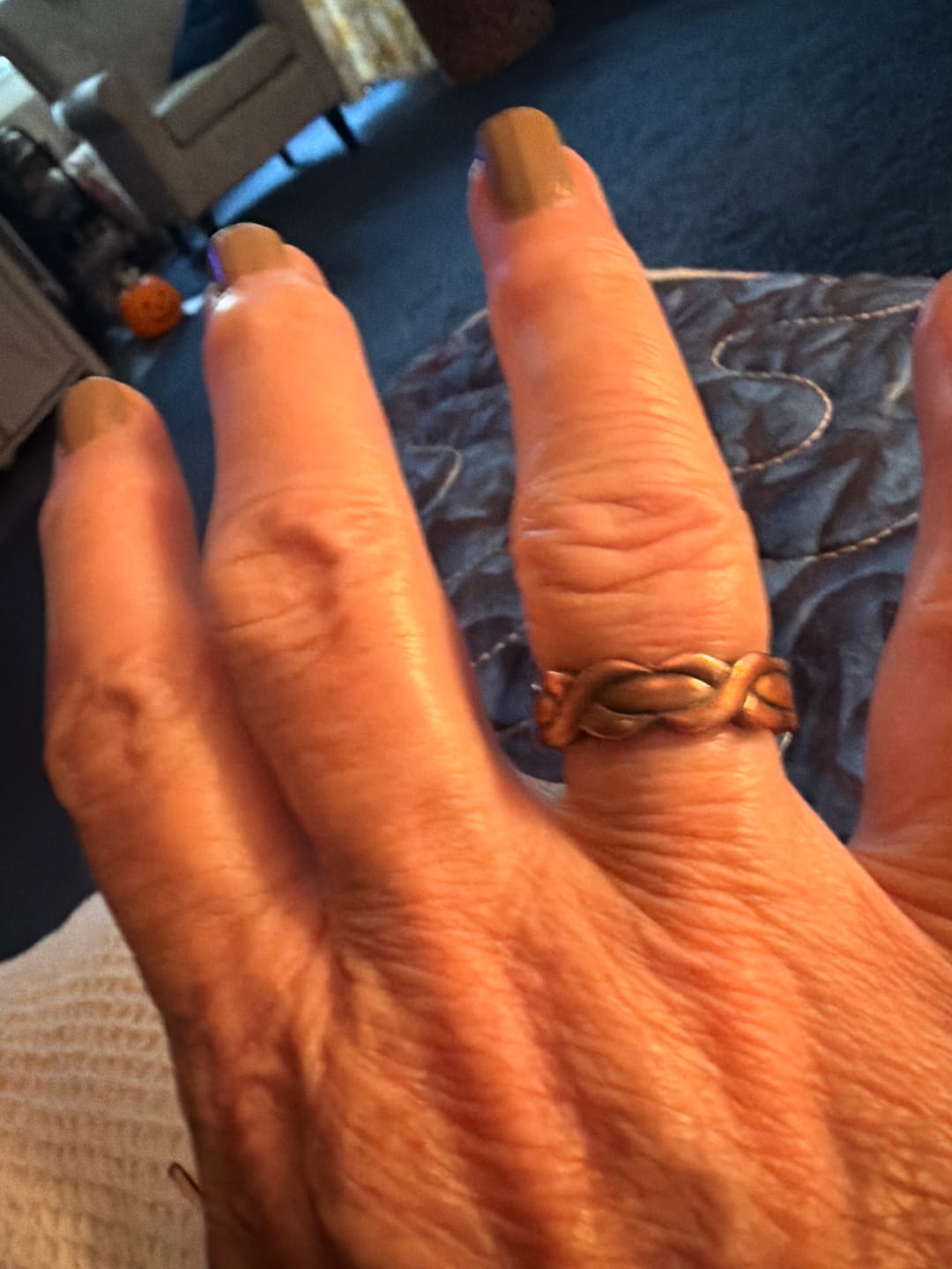 Customer photo review of Ladies Adjustable Copper Magnetic Ring