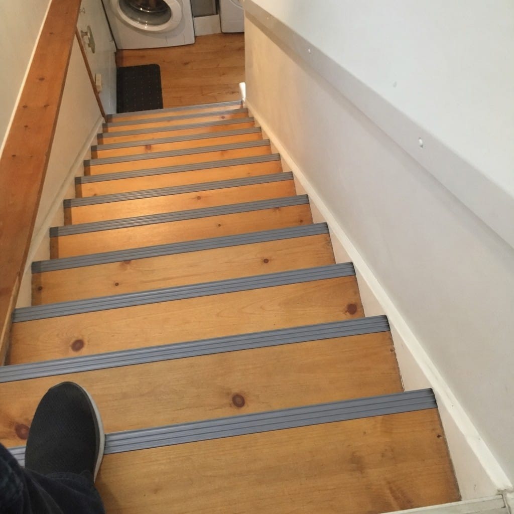 Customer photo review of Rubber Nosing 40x40mm 900mm & 1500mm PVC Anti Slip Step Edge