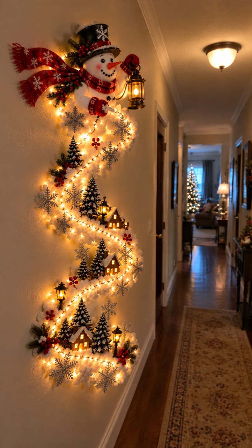 Customer photo review of Decoración Navideña de Pared con Luces