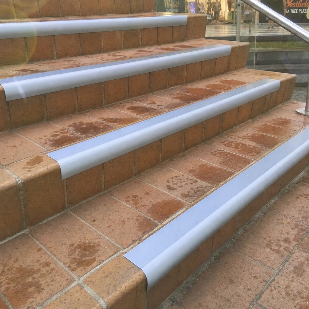 Customer photo review of Single Channel Bullnose Stair Nosing 70mm Tread 2.75m