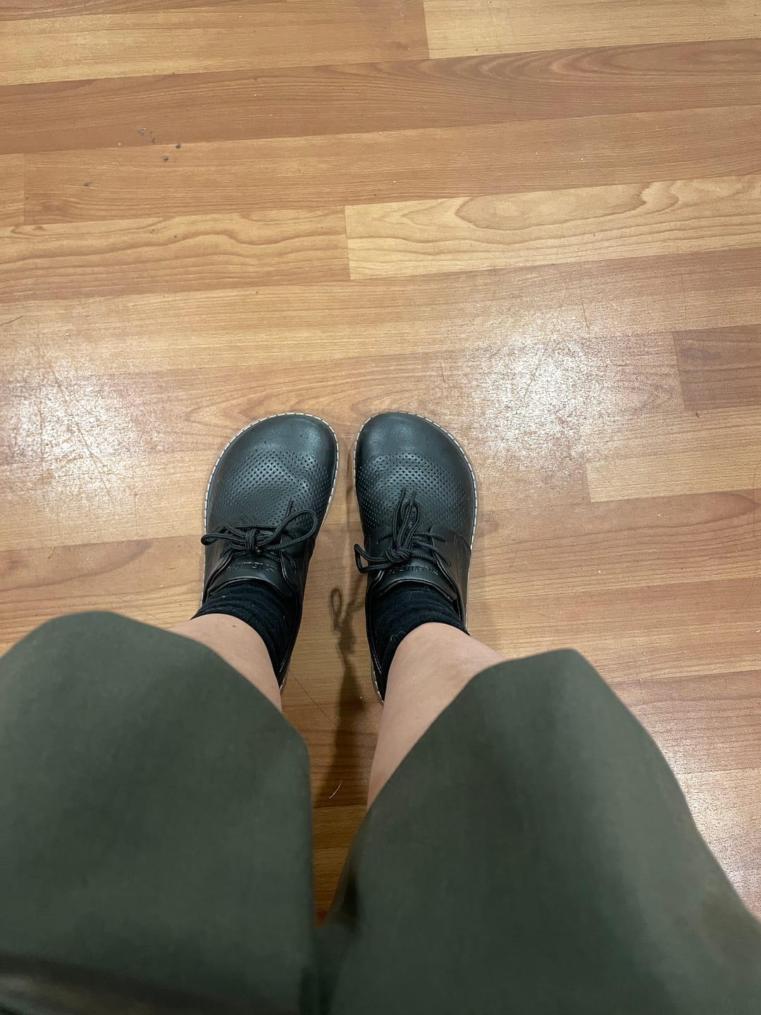 Customer photo review of Form Ⅰ Air - Perforated Leather Barefoot Shoes (Vegan)