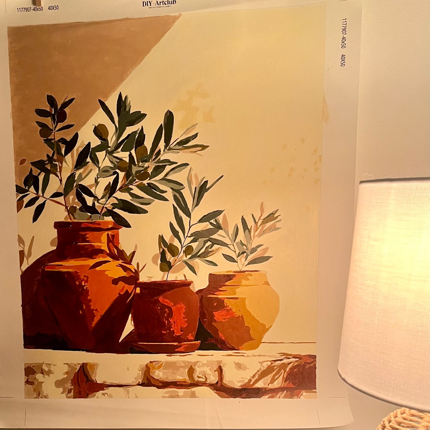 Customer photo review of Tuscan Calm | Paint by Number