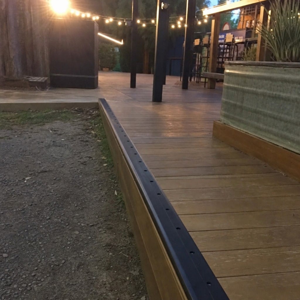 Customer photo review of Safety Decking Nosing 120x45x635mm Black Anti Slip Aluminium