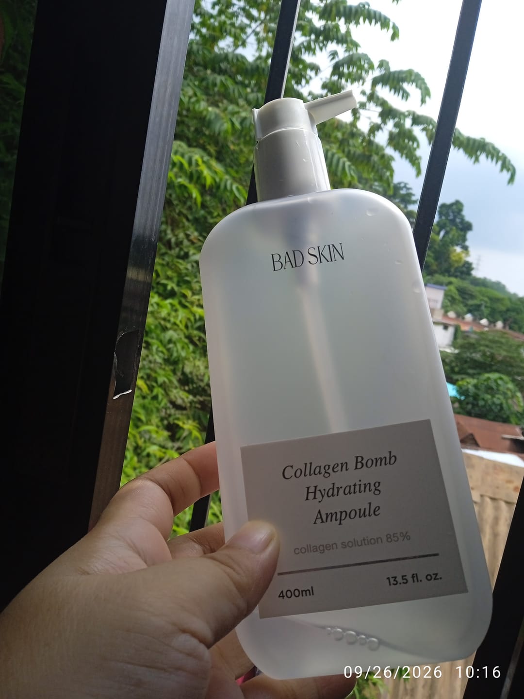 Customer photo review of Bad Skin™ Korean Collagen Bomb Hydrating Ampoule