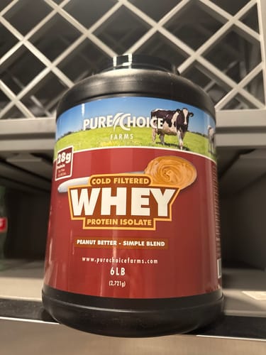 Customer photo review of Whey Protein Isolate Peanut Better