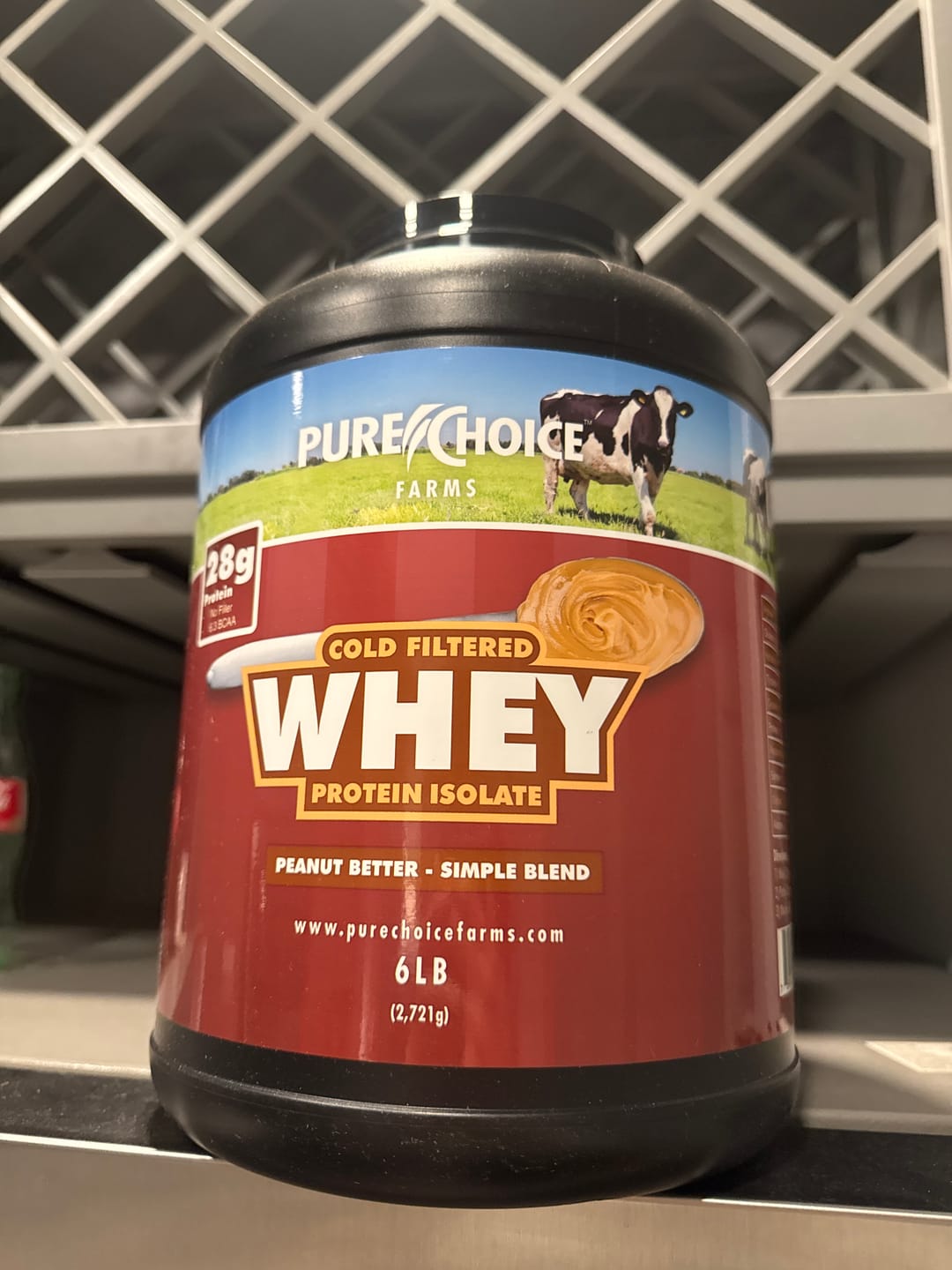 Customer photo review of Whey Protein Isolate Peanut Better