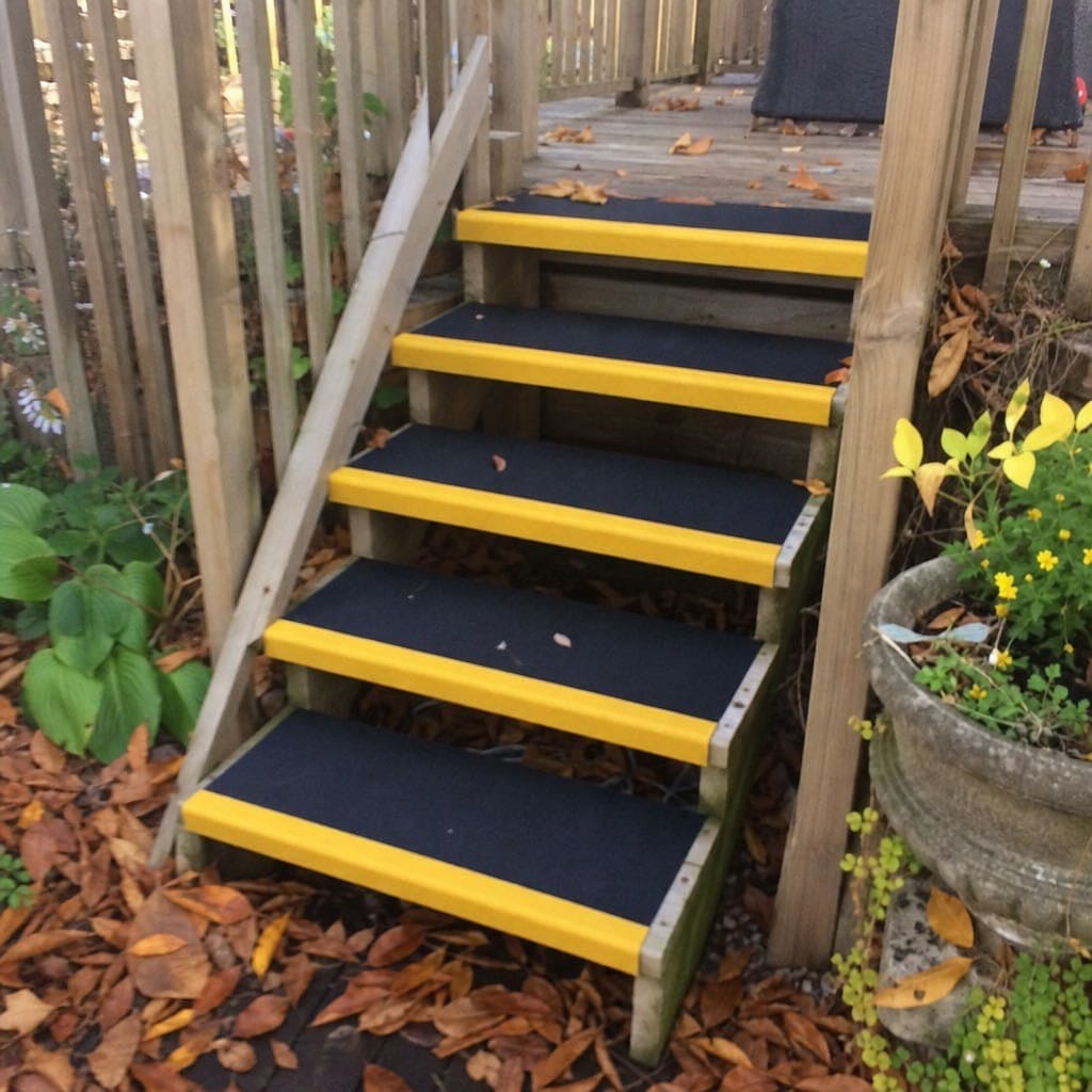Customer photo review of GRP Anti Slip Stair Treads 10 Year Guarantee Gritted Surface