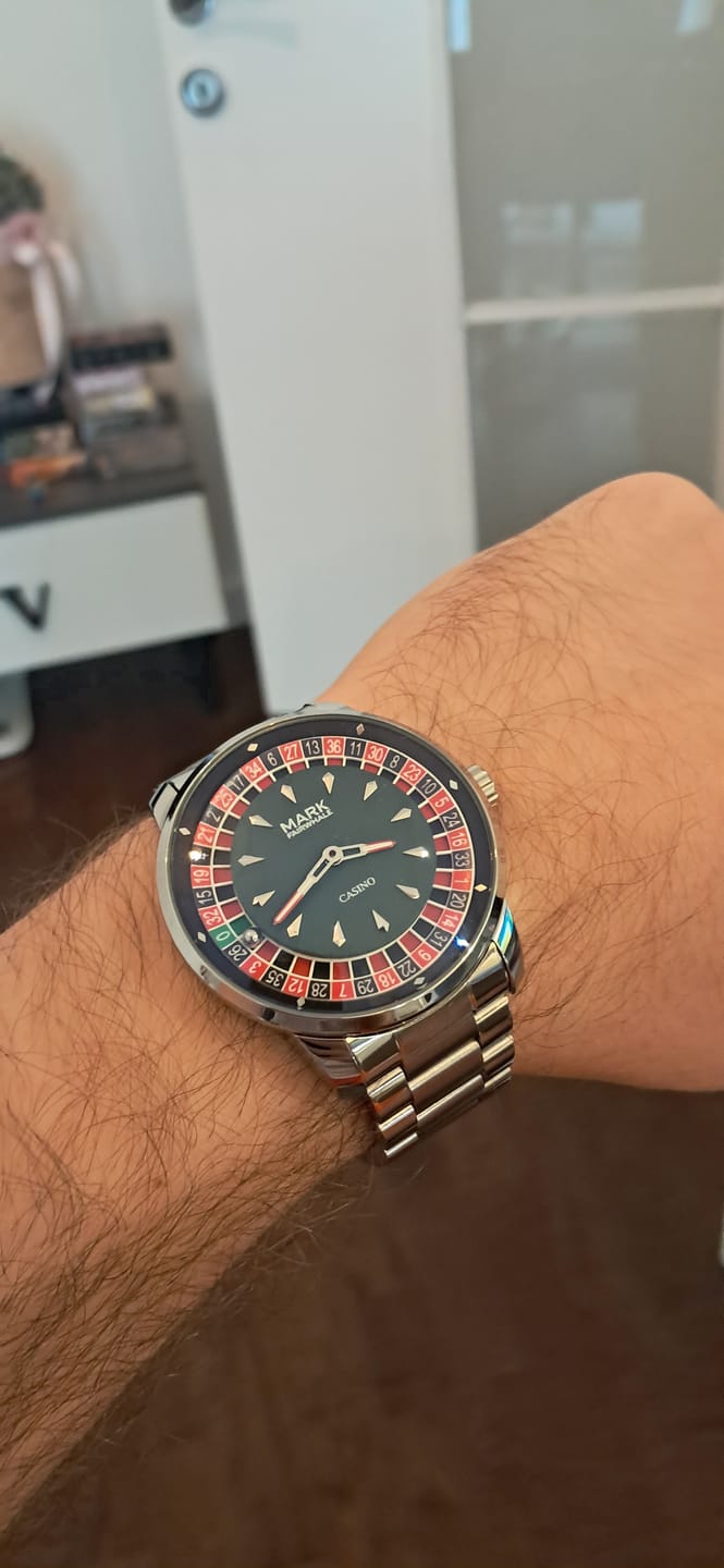 Customer photo review of Mark Fairwhale FW-5031 ROULEX Casino Watch – Luxury Roulette Timepiece