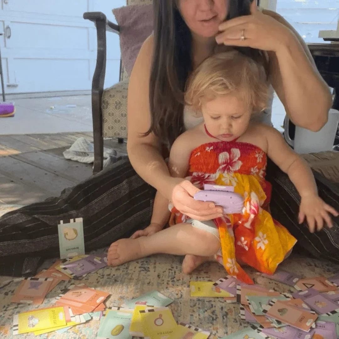 Customer photo review of MyFirstWords™ — Talking Flash Cards for Toddlers