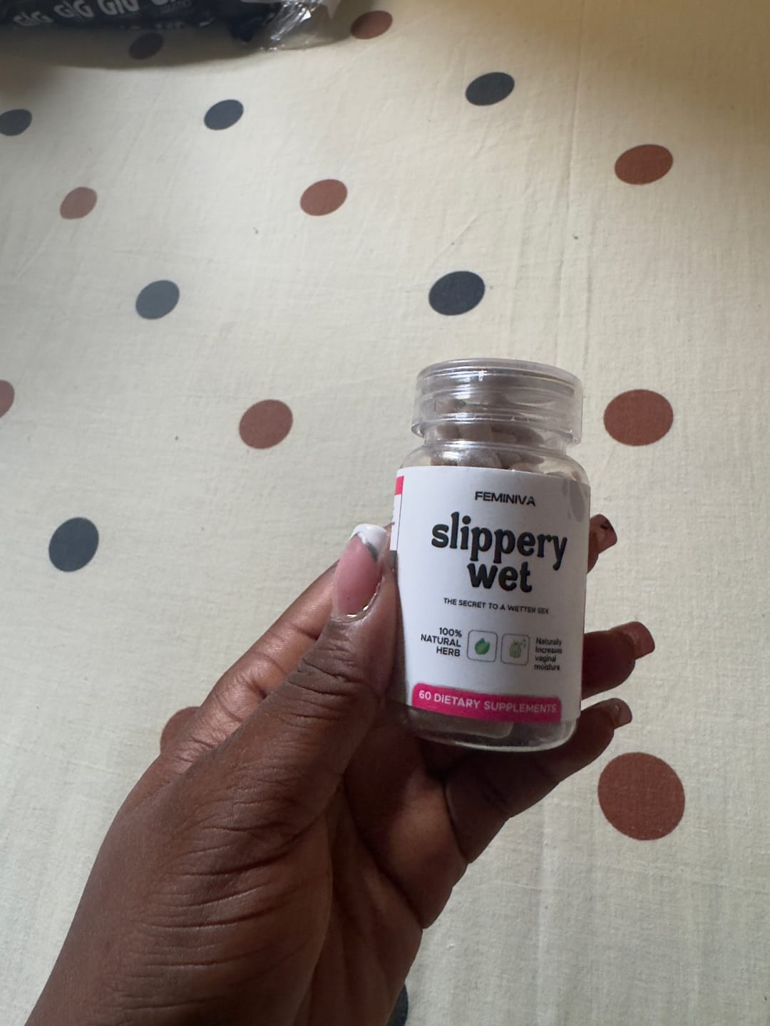 Customer photo review of SLIPPERY WET