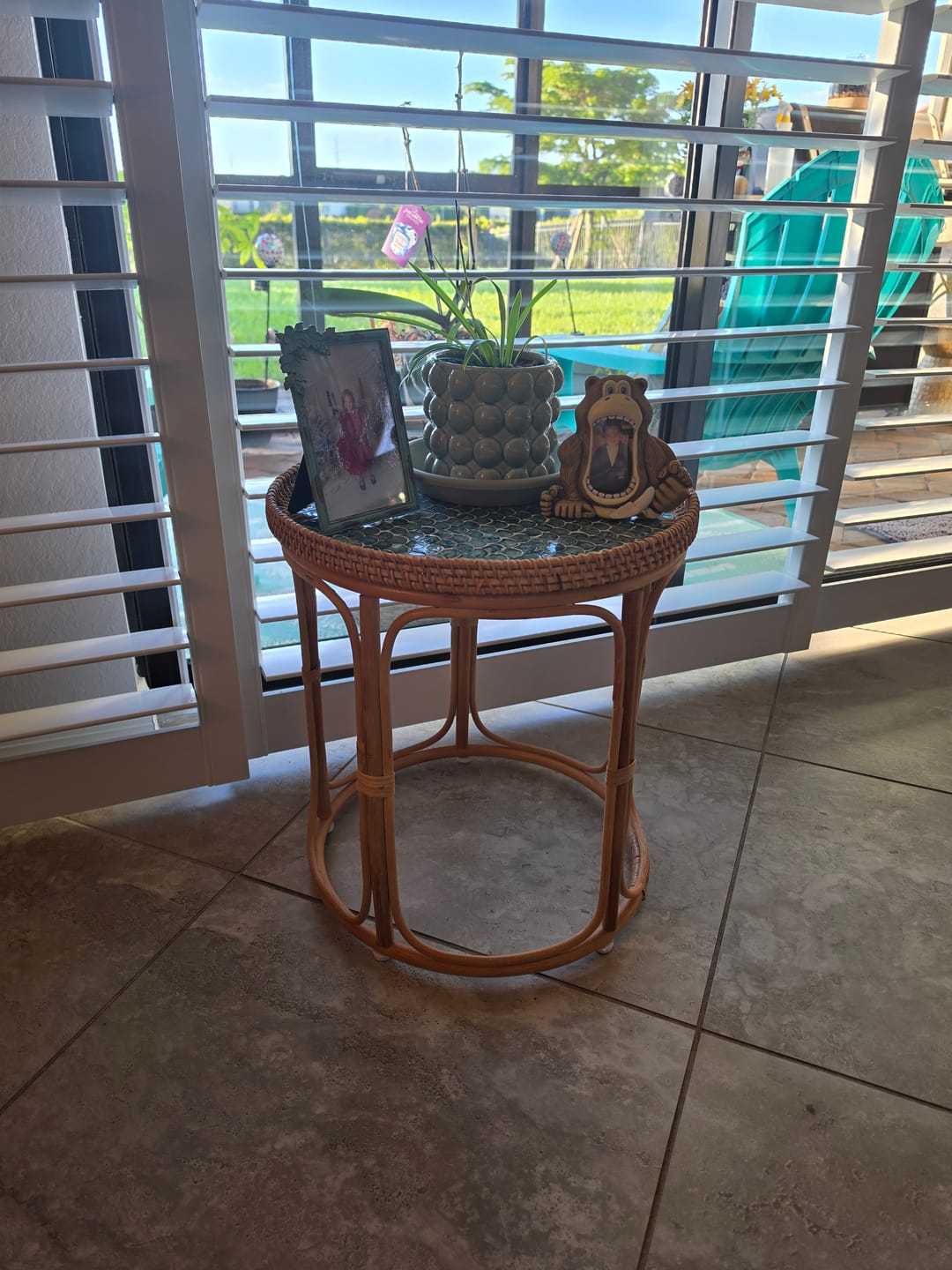 Customer photo review of Sirena Rattan Table Set