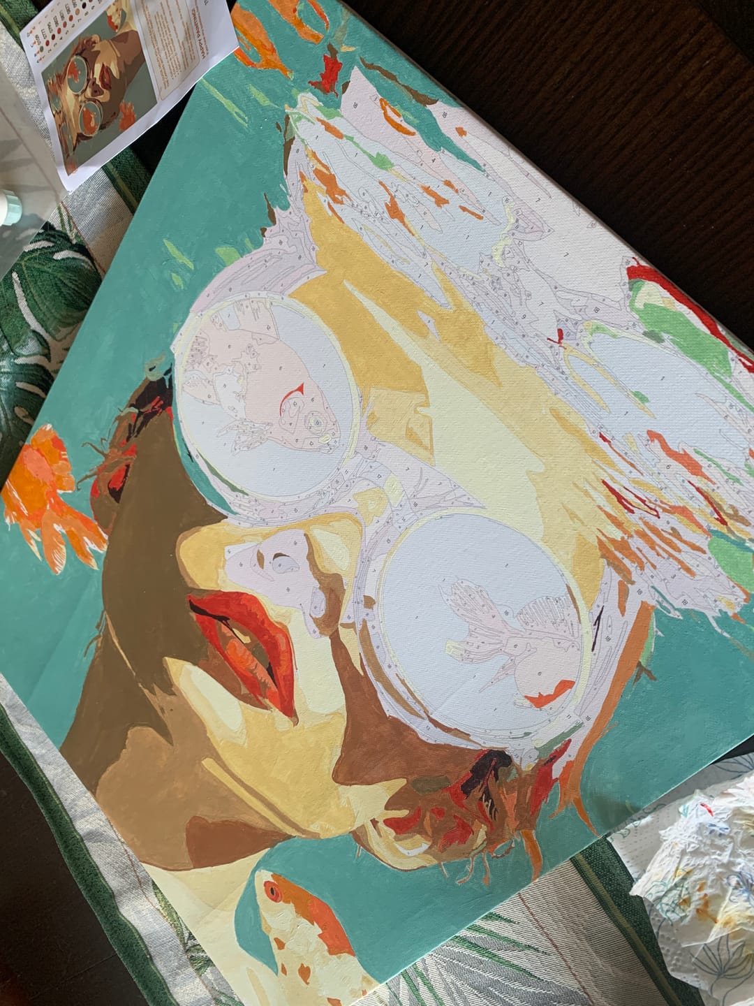 Customer photo review of Liquid Dreams | Paint by Number