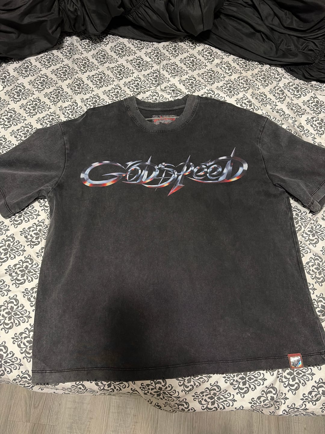 Customer photo review of Godspeed New Age Logo Tee Black
