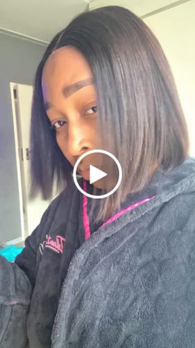 Customer video review of Budget Vietnamese Super Double Drawn Bone Straight 2x6 Closure 10" Natural Black Wig