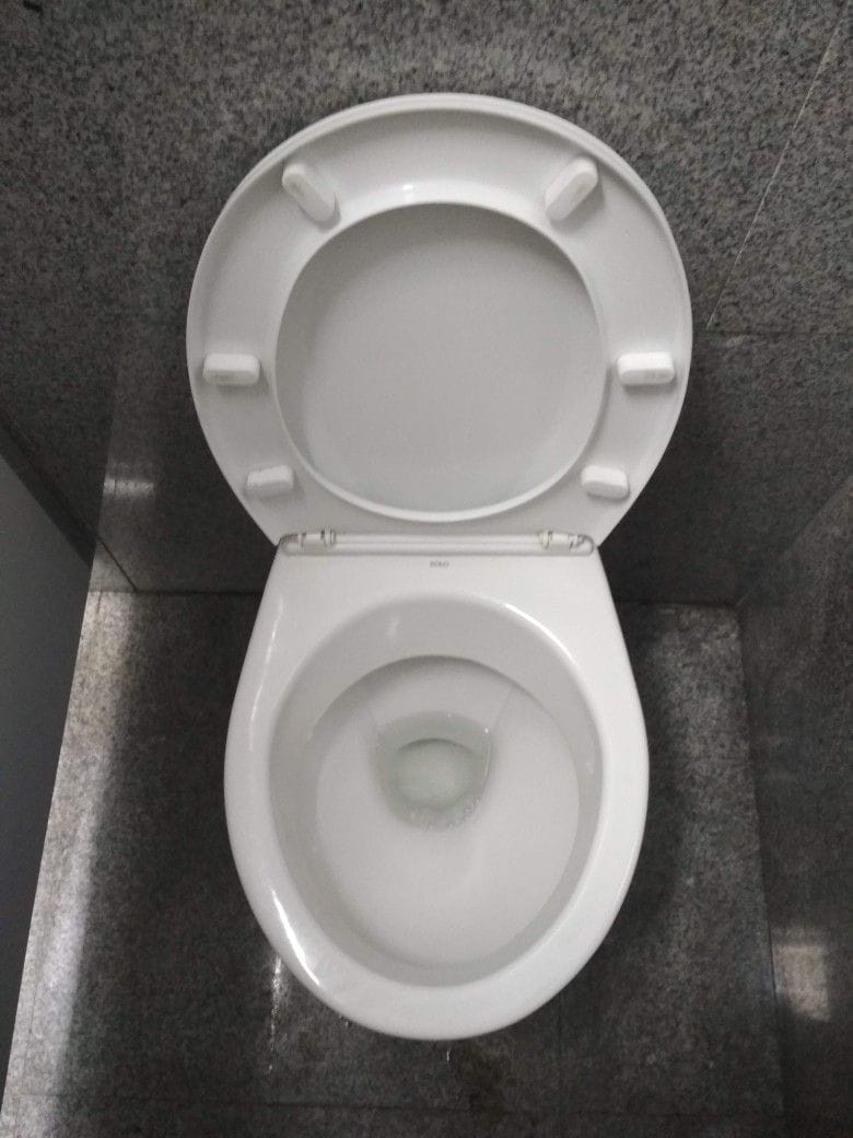 Customer photo review of Protector Antisarro para Inodoro