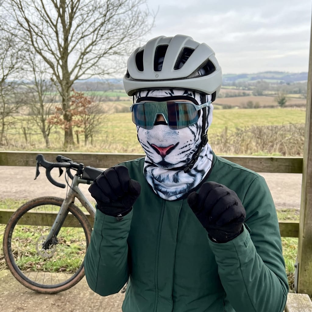 Customer photo review of Animal Masks for Winter Rides