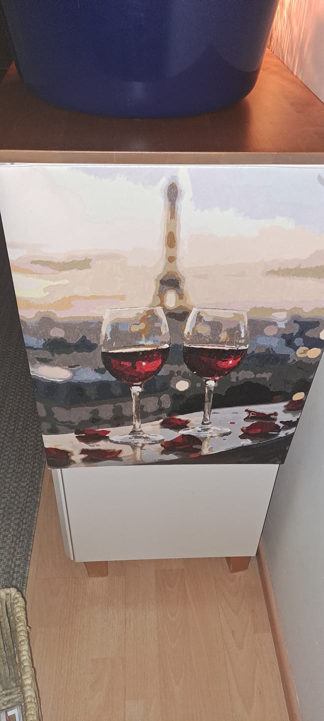 Customer photo review of Paint by Numbers × SINOART sivellinsetti numeromaalaukseen (7 kpl)