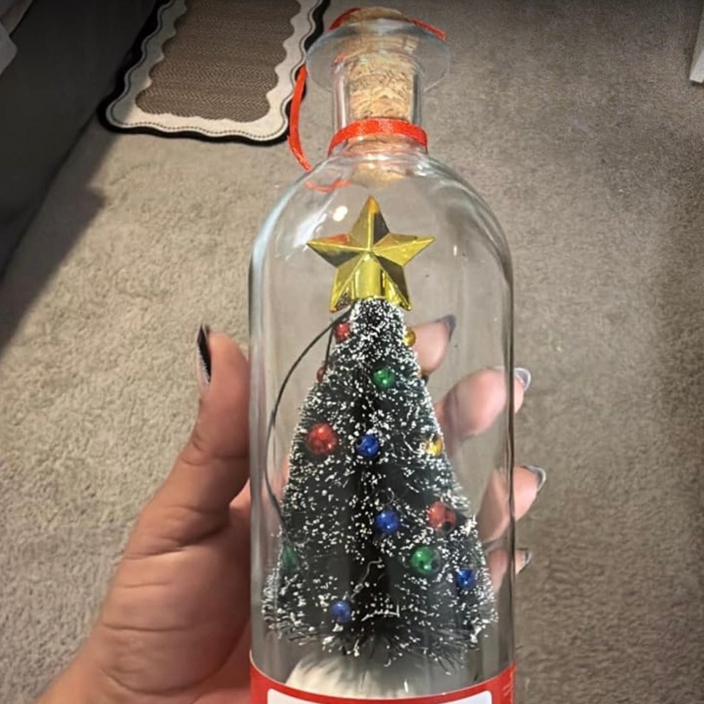 Customer photo review of Botella de Recuerdos Navideños