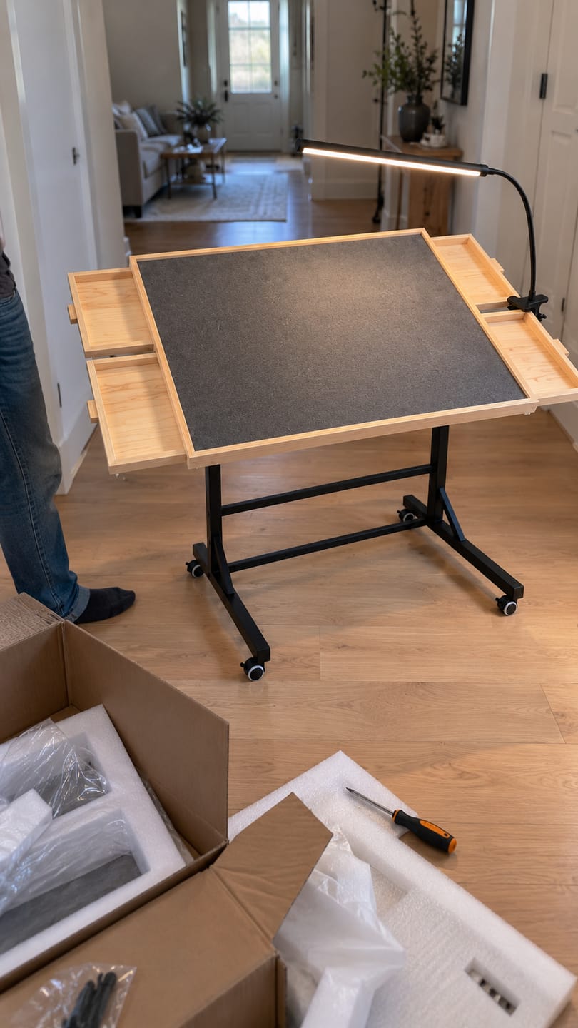 Customer photo review of Puzzlec™ Rolling Puzzle Table