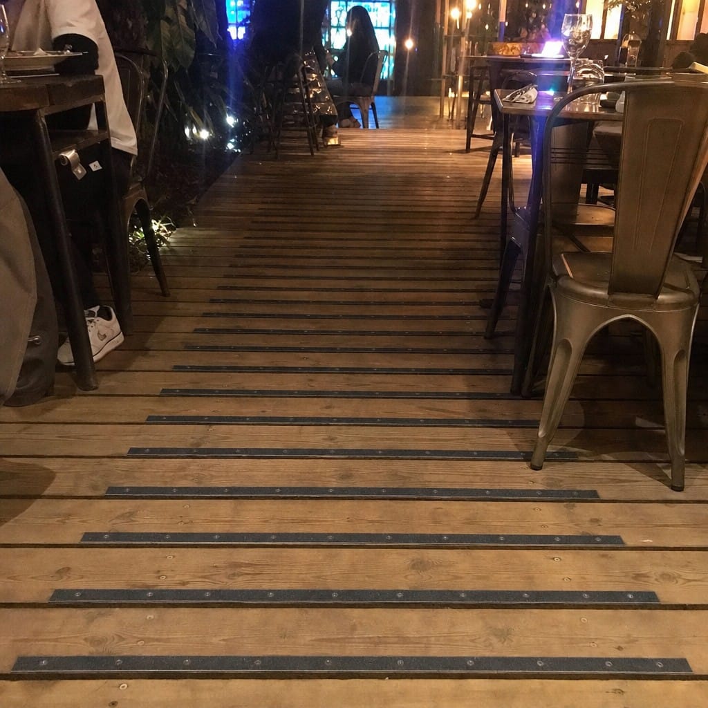 Customer photo review of GRP Decking Strip 90mm Non Slip 1m 1.5m 3m Lengths