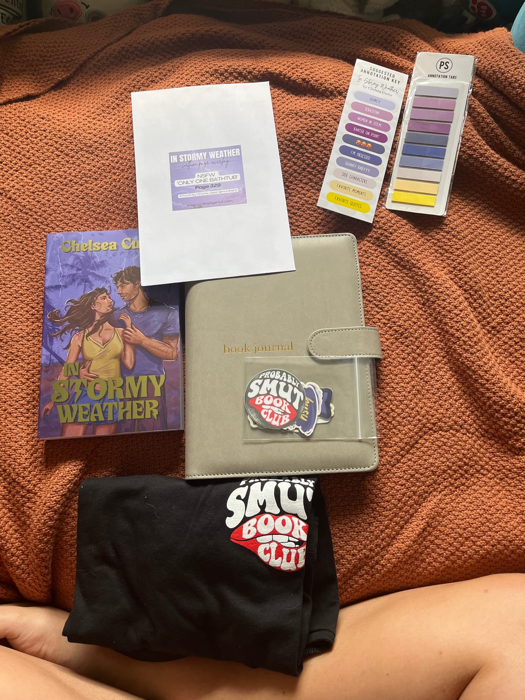 Customer photo review of probably smut book club subscription