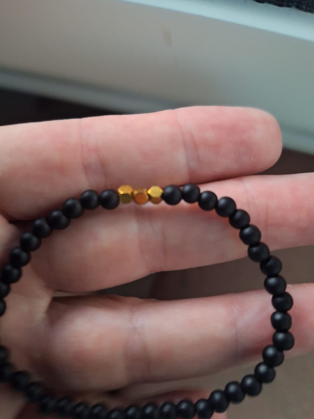 Customer photo review of Obsidian Armband