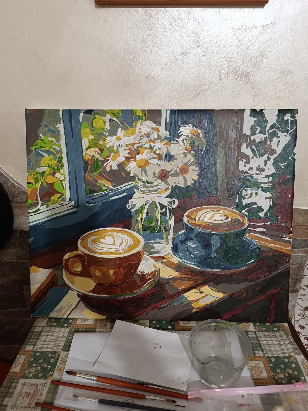 Customer photo review of Village nostalgia | Paint by Number