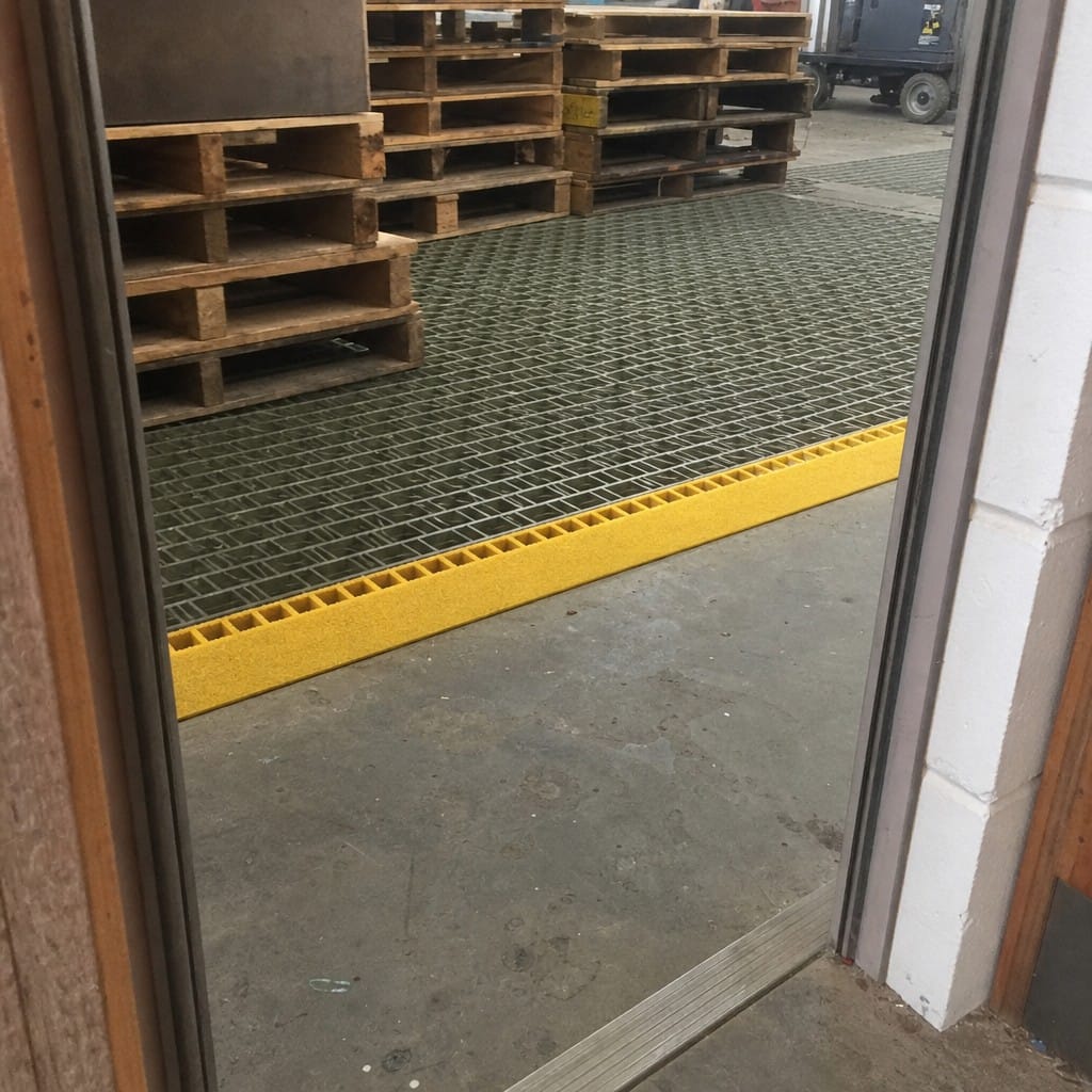 Customer photo review of GRP Ramp 125mm Wide Fibreglass Anti Slip for Grating