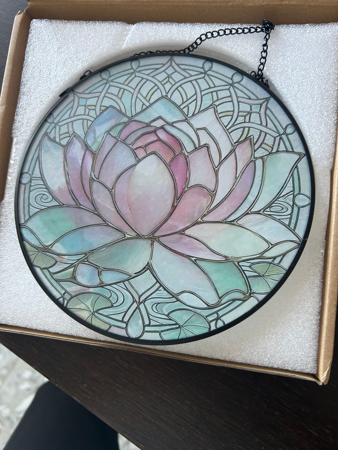 Customer photo review of Attrape-soleil en vitrail Fleur de lotus Olivenorma