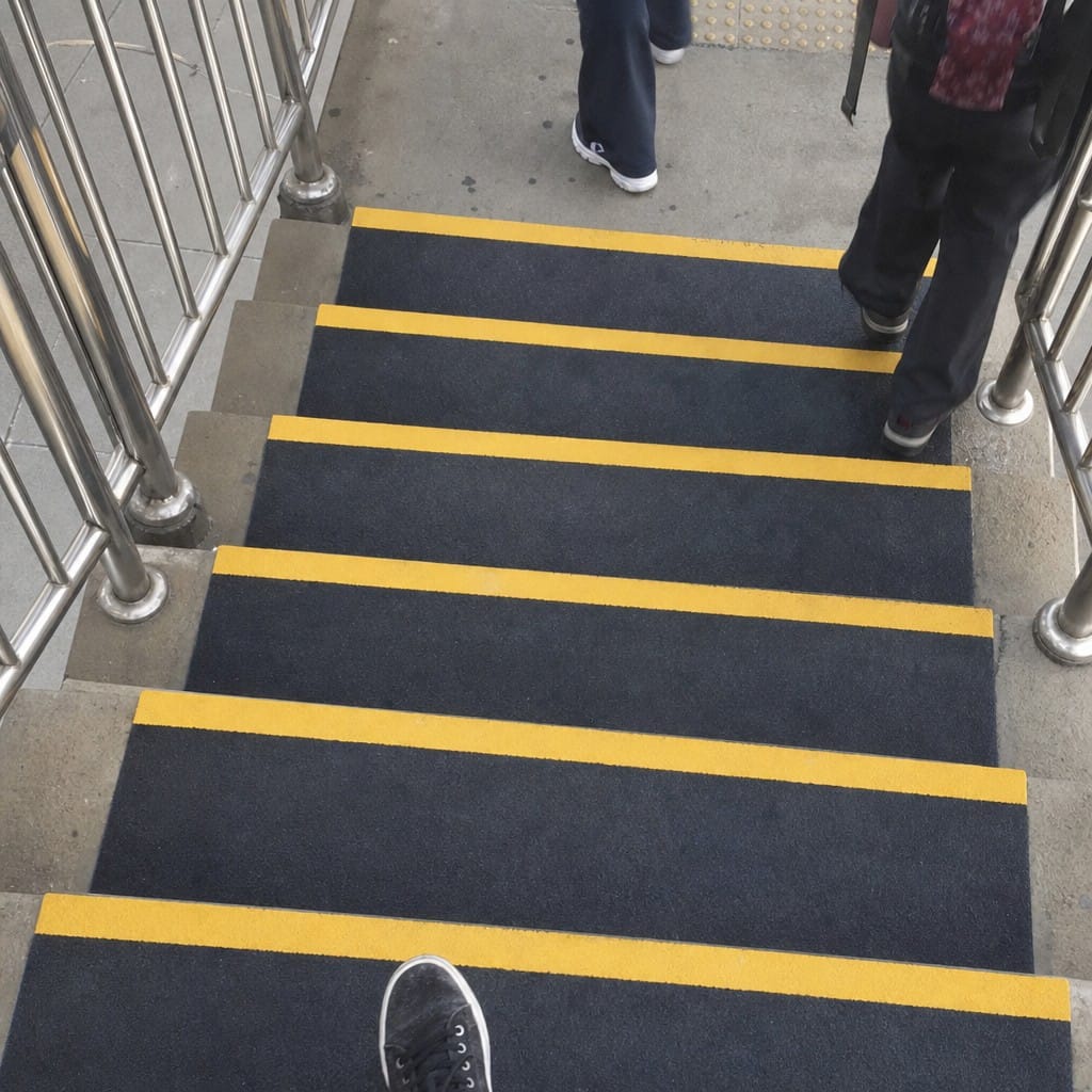 Customer photo review of GRP Anti Slip Stair Treads 10 Year Guarantee Gritted Surface