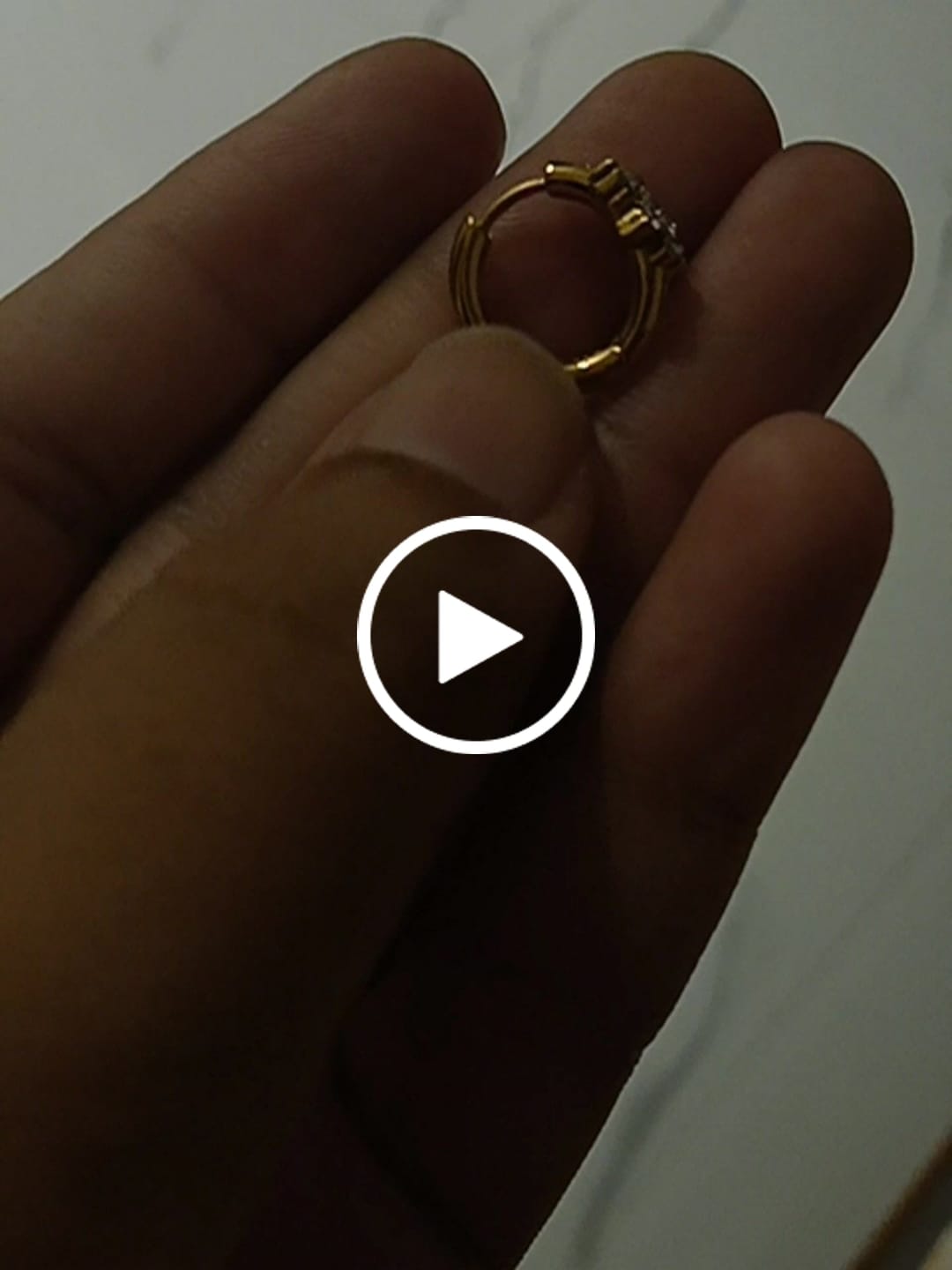 Customer video review of Adorning Flora Gold Huggies