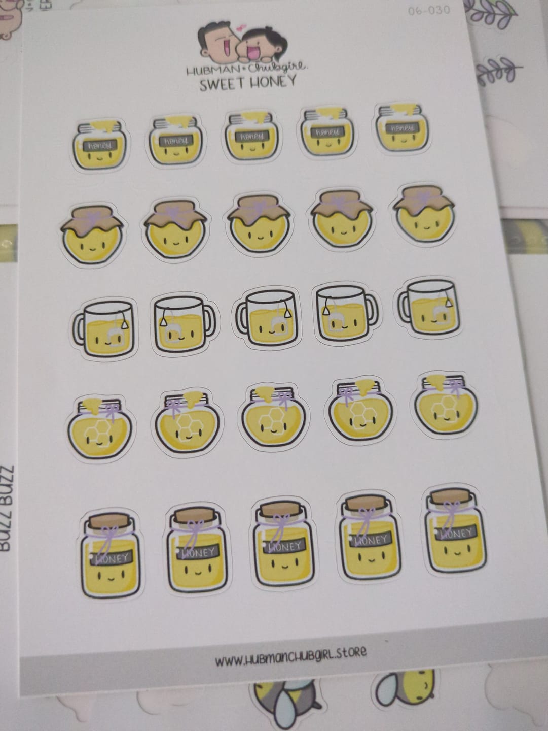 Customer photo review of Sweet Honey Planner Stickers