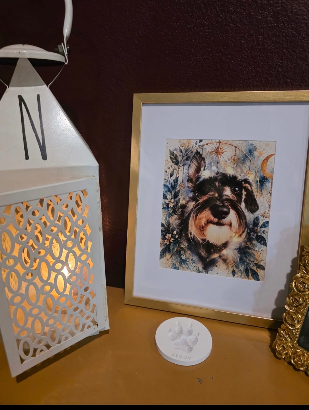 Customer photo review of Watercolor Pet Portrait-The Dreamcatcher